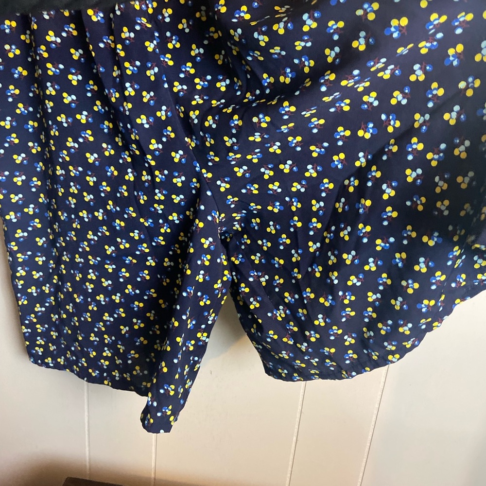 Navy blue summer print romper small euro 42 us medium - Picture 10 of 10